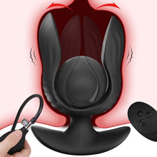 Load image into Gallery viewer, Aufblasbarer Analplug mit 10 Vibrationsmodi Vibrator Anal Dildo Riesige Butt Plug Anal Expansion Sex Spielzeug Männlichen Prostata-massagegerät anal vibrator