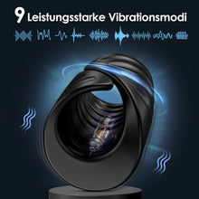 Load image into Gallery viewer, Elektrischer Masturbator Penistrainer Vibrator App Steuerung Masturbieren Männer mit 9 Vibrationsmodi, 2in1 Sexspielzeug Eichel Stimulator Masturbatoren Mann Sex Spielzeug für Männer die Paare Solo