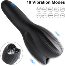 Load image into Gallery viewer, Elektrisches Masturbations-Sexspielzeug für Männer mit 10 Vibrationsmodi + eingebauten erhöhten Pellets, tragbares Sexspielzeug für Männertrainer, Penismasturbator für Männer