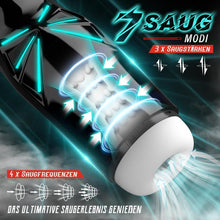 Load image into Gallery viewer, Elektrischer Masturbator Sex spielzeug für die männer mit 7 Saugmodi &amp; 10 Vibrationsmodi Blowjob mit 6 Luftlöcher Masturbieren für männer Masturbatoren mit 3D Vagina Pussy Taschenmuschi Sexspielzeug