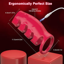 Load image into Gallery viewer, Penisring Sex spielzeug für die Paare Männer, Penis Ring Erotik Sex Spielzeug für Penis G-Punkt, Penishülle Cockring Erotisches Sexspielzeug für Klitoris, 10 Vibrationsmodi Dual Penisringe Sex Toys