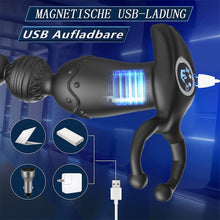 Load image into Gallery viewer, Analvibratoren für Mann Buttplug Analplug Vibration Sex Spielzeug für Paare G-Punkt Prostata Vibrator mit 10 Vibrationmodi Analkugeln Liebeskugeln mit Penisring Hoden Ring