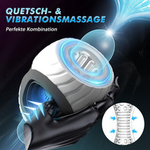 Load image into Gallery viewer, Masturbieren für Männer Elektrisch Masturbator, 10 Vibration Sex Spielzeug für die Männer Taschenmuschi, Penis Vbratorensets Sexspielzeug Solo Masturbatoren Handfrei, Sex Toyset für Man