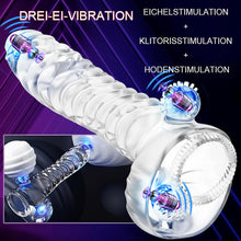 Load image into Gallery viewer, Dildo Vibrator mit 10 Vibrationmodi und Fernbedienung Analvibrator Buttplug Klitorisstimulator G-Punkt-Prostata-Stimulator Klitoris-Massagegerät Analdildo für Frauen Männer Paare