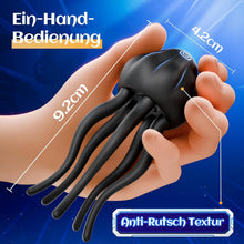 Load image into Gallery viewer, Masturbator Sexspielzeug für Paare Extrem Sex Toy mit 10 Vibrations Qualle Tentakel Penismassage Nippel &amp; Klitoris Stimulator, Vibratorensets Penis Vibrator - Erotik Sextoysets für Ihn und Frauen