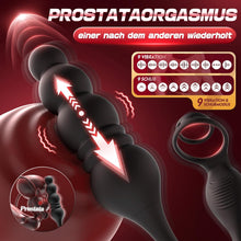 Load image into Gallery viewer, Anal Vibrator Prostata Stimulation Männer Analplug Sexspielzeug für die Männer Vibratorenset Anal plug Dildo mit Penisring Analvibratoren für Mann Buttplug mit 9 Vibration 9 Stoßmodi Sex Toys