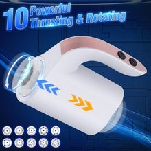 Load image into Gallery viewer, lektrischer Masturbator Cup Handfrei 5 Teleskop Rotationsmodi offenes Masturbieren für Männer wasserdicht Masturbatoren Taschenmuschi,Stroker Training Automatischer Elektrischer Masturbator