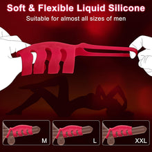 Load image into Gallery viewer, Penisring Sex spielzeug für die Paare Männer, Penis Ring Erotik Sex Spielzeug für Penis G-Punkt, Penishülle Cockring Erotisches Sexspielzeug für Klitoris, 10 Vibrationsmodi Dual Penisringe Sex Toys