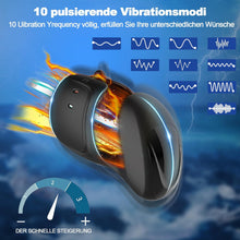 Load image into Gallery viewer, Elektrische Eichelvibrator,Penis-Vibrator mit einstellbarer Größe,10 Vibrationsmodi Neuer Masturbatoren,Elektrische Masturbatoren Penis Trainer, Männer Eichel Stimulator Silikon Sexspielzeug