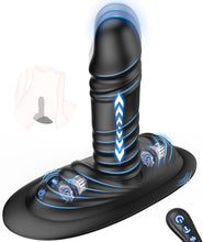 Load image into Gallery viewer, Plug Sitting and Riding Vibrator Sex Toy for Couples with 9 Vibrations 3 Shock Functions, Clit G-Spot Dildo Double Stimulator Sex Toy for Women, Vibrators for Men