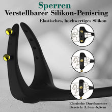 Load image into Gallery viewer, Prostata Stimulation Männer Sex Spielzeug für die Männer, Vibratorensets Analplug für männer Penisringe Vibrator Analvibratoren für mann Sexspielzeug für Paare Cockring groß mit 10 Vibrationsmodi