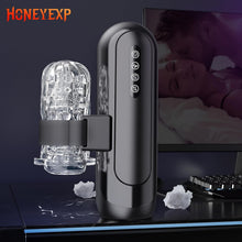 Load image into Gallery viewer, Masturbieren für Männer, Elektrischer Masturbator Sex Spielzeug für die Männer mit 6 Teleskopfunktion und 5 Einstellbaren Geschwindigkeiten 10 Vibrations Masturbatoren Sexspielzeug