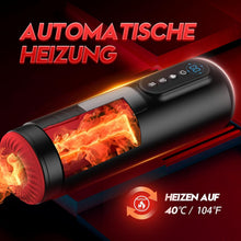 Load image into Gallery viewer, Masturbieren für Männer Masturbator, Sex Spielzeug für die Männer mit 9 Teleskopfunktion &amp; Saugmodi &amp; Vibration, Taschenmuschi Blowjob Masturbatoren, 3D Realistisch Vagina Heizung LCD Display Sex Toys
