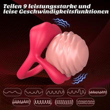 Load image into Gallery viewer, Penisring Penis Vibrator Sex Spielzeug für die Paare, Penies Ring für Sex Penisringe mit Klitoris Stimulator, Sexspielzeug für Paare Extrem Sex Dual Penis Ring, Erotisches Sex Toys Cockring für Männer