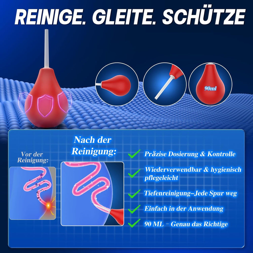Analplug# für Frauen Männer 4 Stück Anal Plug Set mit Analdusche & Größen-Upgrade (M-XL) für Anfänger bis Profi Buttplug Analplugs Butt Plug für den Mann Sexspielzeug Silikon Anal Dildo