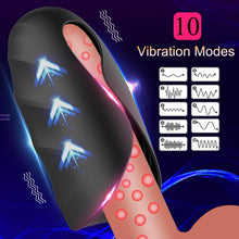Load image into Gallery viewer, Elektrischer Masturbator Penistrainer Vibrator Mit 10 Vibrationsmodi Penistrainer Massagegerät,Elektrische Masturbator Cup Multiple Reize Sexspielzeug für Mann Eichel Stimulator