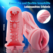 Load image into Gallery viewer, KI-Interaktion 360° Schnellheiz Masturbator Sex Spielzeug für die Männer, Masturbieren für Männer 5 Intensiver Teleskopfunktion Sexspielzeug, Realistische Masturbatoren Liner Abnehmbare Sex Toys