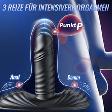 Load image into Gallery viewer, Plug Sitting and Riding Vibrator Sex Toy for Couples with 9 Vibrations 3 Shock Functions, Clit G-Spot Dildo Double Stimulator Sex Toy for Women, Vibrators for Men