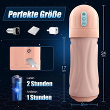 Load image into Gallery viewer, Mastubator sextoysets für men Masturbator, Elektrische Masturbieren für Männer mit realistische 5 Saugen Modi &amp; 10 Vibrationen Penispumpe echt, Sextoysets für Ihn Penis Vibratorensets für Männer