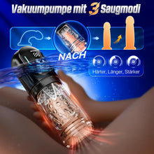 Load image into Gallery viewer, Elektrischer Masturbator Masturbieren für Männer 7 Teleskopfunktion &amp; Rotierend &amp; Saugen, Sex Spielzeug für die Männer Realistisch Zungenleck Blowjob, Taschenmuschi Masturbatoren Penis Pussy Sex Toys