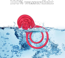 Load image into Gallery viewer, Penisring Vibrator mit Rose Klitoris Stimulator, Penis Ring Vibratoren Sex Spielzeug für Männer Paare Frauen, 9 Vibrations Cockring Erotisches Sexspielzeug Mann Paar Frau Extrem