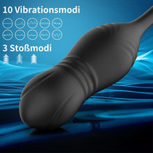 Load image into Gallery viewer, Analvibrator Prostata Stimulation Vibration Männer, Anal Plug Vibrator Mit Penisring, Anal Dildo Analvibratoren Mit Stoßfunktion, Herren Anal Toy Sex Spielzeug für Mann