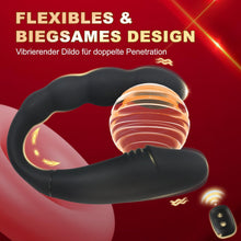Load image into Gallery viewer, Doppeldildos Dildo Anal Vibrator Klitorisstimulator G-punkt Vagina Klitoris Anal Massage Drahtlose Steuerung Dildo Doppel Headed Vibratoren U-förmigen Sex spielzeug für Frauen Lesben Paar