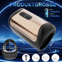Load image into Gallery viewer, Elektrischer Masturbator Penistrainer Vibrator mit App Steuerung Masturbieren Männer mit 10 Modi, 2 in1 Sexspielzeug Eichel Stimulator mit Penisring Mann Sex für solo