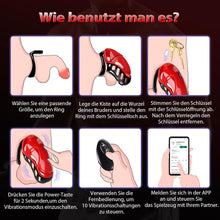 Load image into Gallery viewer, Chastity Cage Männer Sex Spielzeug für die Männer - Peniskäfig Keuschheitskäfig Herren SM Fetisch Extrem Penis Bondage, Keuschheitsgürtel Sexspielzeuge mit 5 Größen Penisringe 2 Schlüssel &amp; 1 Schloss