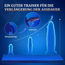 Load image into Gallery viewer, Elektrische Eichelvibrator,Penis-Vibrator im Griffdesign Mit 10 Vibrationsmodi Penistrainer Massagegerät,Elektrische Masturbator Cup Multiple Reize Sexspielzeug für Mann Silikon Männerpokal