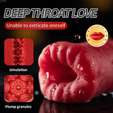 Load image into Gallery viewer, Masturbator mit 10 Vibrationsmodi Taschenmuschi Stimulator Elektrischer Masturbator Cup Sex Toys Automatische Masturbatoren 3D Realistischer Vagina Pussy Sex Spielzeug für Männer(Rot)