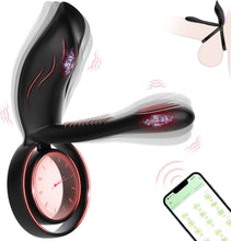Load image into Gallery viewer, Penisring Vibrator Sex Spielzeug für die Männer, KALESTA Paarvibrator Paare Cockring mit 10 Vibrationsmodi, Penisring Sex Toys mit APP-Steuerung Männer Sex Sexspielzeug, Sex Spielzeug für Paare