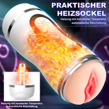 Load image into Gallery viewer, Elektrischer Masturbator Mann Cup Heizfunktion mit 10 Modi Masturbieren für Männer Sex Spielzeug für die Männer Soundfunktion Sexspielzeug Taschenmuschi Penis Masturbatoren Vibrator Blowjob