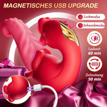 Load image into Gallery viewer, Vibration für frauen Zunge Vibrator, Sex Spielzeug für die Frau 3 in 1 Vibratorensets für frauen klitoris mit 10 Swing Modus sex toys，Sexspielzeug für frauen solo Vibratoren Sex toyset für woman