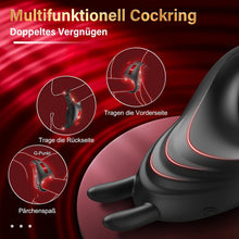 Load image into Gallery viewer, Sex Spielzeug für die Männer Penisring mit Einstellbare Größe, Cockring Vibration Sex Spielzeug für Paare mit Rabbit Vibrator für Klitoris, Erotik Sexspielzeug Penis Ring Sex 7 Vibrationsmodi Sex Toys