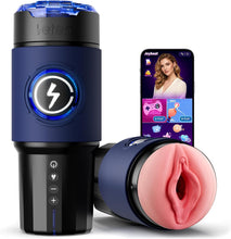 Load image into Gallery viewer, KI-Interaktion 360° Schnellheiz Masturbator Sex Spielzeug für die Männer, Masturbieren für Männer 5 Intensiver Teleskopfunktion Sexspielzeug, Realistische Masturbatoren Liner Abnehmbare Sex Toys