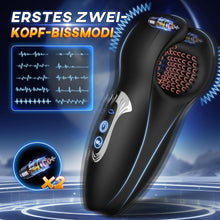 Load image into Gallery viewer, Masturbieren für Männer Masturbator Penis Trainer mit 10 Beißfunktion Sex Spielzeug für die Männer Handheld Penis Vibrator Masturbatoren mit 3D-Weichpartikel 10 Vibrationsmodi Männer Mastorbator