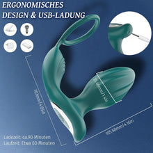 Load image into Gallery viewer, Analvibratoren für Mann Sex Spielzeug für die Männer, Prostata Stimulation Männer Vibrator mit 9 Vibrationsmodi, Sex Spielzeug für Paare Anal Plug Frauen Buttplug Sexspielzeugs