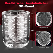 Load image into Gallery viewer, Masturbieren für Männer Elektrisch, Masturbator Sex Spielzeug für die Männer Solo mit 7 Vibration Stoß und Rotationsmodi, 3 in 1 Sexspielzeug Taschenmuschi Penis Masturbatoren Sex Toys Pussy