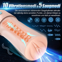 Load image into Gallery viewer, Mastubator sextoysets für men Masturbator, Elektrische Masturbieren für Männer mit realistische 5 Saugen Modi &amp; 10 Vibrationen Penispumpe echt, Sextoysets für Ihn Penis Vibratorensets für Männer