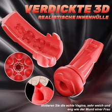 Load image into Gallery viewer, Elektrische Masturbator mit Telefonhalter, Mundförmig Masturbieren für Männer Blowjob mit 9 Saugmodi 9 Vibration, 3D Realistisch Vagina Heizung Sex Spielzeug für die Männer LCD Display, APP-Steuerung