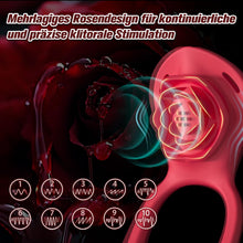 Load image into Gallery viewer, Sex Spielzeug für die Paare Frau Männer, BDSM Rose Vibration für Frauen, Vibratorensets für Frauen Klitoris mit Fernbedienung Leise, Penisring Vibrator App, Erotisches Sexspielzeug Sex Maschine Spiele