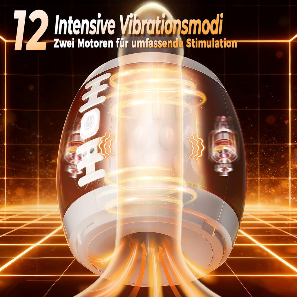 Masturbator Sex Spielzeug für die Männer Paare solo, Masturbieren Mann elektrisch Pocket Pussy mit 12 Vibrationsmodi Vagina, Masturbatoren Sexspielzeug Taschenmuschi Sex Toyset für Man Toys Muschi Toy