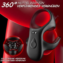 Load image into Gallery viewer, Penisring Vibrator mit 360° Verstellbarem Perlen-Klitorisstimulator, Sex Spielzeug für die Paare Männer Frauen, Cockring Penis Ring Sex Toys, Erotisches Sexspielzeug für Paare Mann Extrem Sex
