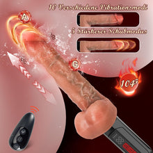 Load image into Gallery viewer, Dildo mit 5 Stoßfunktion &amp; 10 Vibration für Frauen, Vibrator Sex Spielzeug für Paare, Sex Spielzeug für die Frau Männer, Vibratorensets für Frauen Männer, Dildos Sexmaschine Maschinen &amp; Geräte