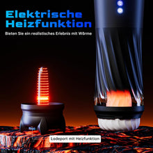Load image into Gallery viewer, Masturbieren für Männer Elektrischer Masturbator, Sex Spielzeug für die Männer mit 3 Verdrehung &amp; 5 Teleskopfunktion Vibratiosmodi, 3D Realistisch Vagina Heizung Masturbatoren Taschenmuschi Sex Toys