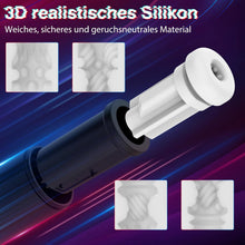 Load image into Gallery viewer, Masturbator Sex Spielzeug für die Männer solo, Masturbieren elektrisch mit Heizung 10 Vibrations-, 4 Saug- und 4 Schubmodi, Mann Penis Pumpe Pussy Sexspielzeug Blowjob Taschenmuschi Groß Masturbatoren
