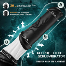 Load image into Gallery viewer, Fantasy Pferd Anal Dildo 5 cm Durchmesser Analvibratoren für Mann Frau, Vibrator Sex Spielzeug für die Frau Männer, 30CM Knoten Analplug Dilatatoren XXL Analvibratoren mit 7 kraftvolle Stoßfunktion