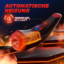 Load image into Gallery viewer, Masturbieren für Männer, Sex Spielzeug für die Männer mit 9 Saugmodus und Vibrationsmodi, Elektrischer Masturbator Cup 3D Realistische Vagina Heizung, LCD Display Taschenmuschi Blowjob Penis Vibrator