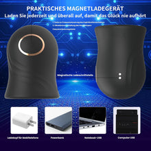 Load image into Gallery viewer, Masturbator mit einzigartigem Texturdesign an der Innenwand,Penis Vibrator für Mann mit 12Vibrationsmodi, Elektrische Masturbatoren Penis Trainer, Männer Eichel Stimulator Silikon Sexspielzeug